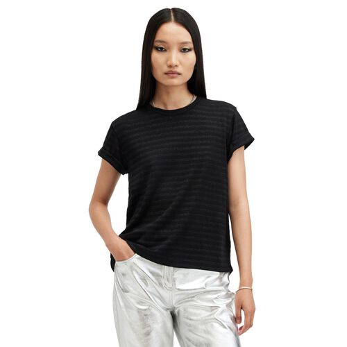 AllSaints Anna Striped Short Sleeve T-Shirt